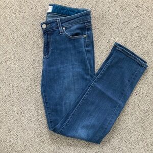 PAIGE Skyline Ankle Peg Dark Wash Blue Jeans